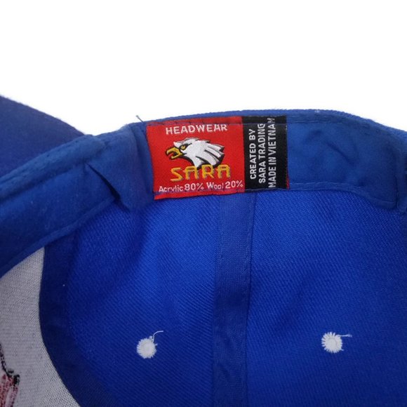New York Patriotic Strapback Blue Hat Cap - United We Stand /Eagle American Flag - Picture 8 of 9